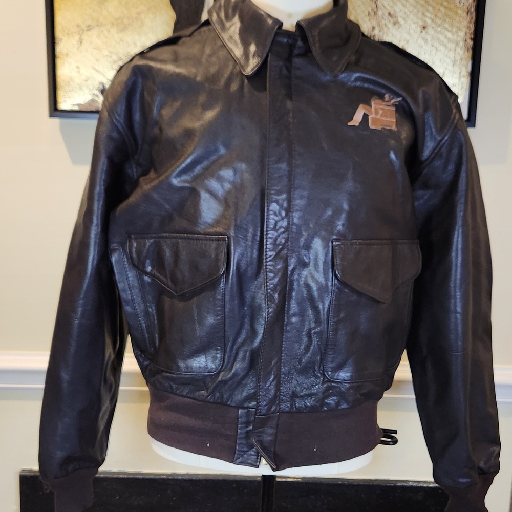 COOPER Sportswear Type A-2 Aviator Flight Jacket Leather Goatskin Bomber XL